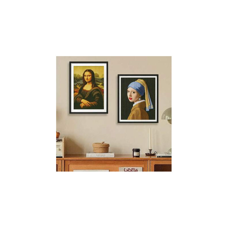 Kit broderie au point de croix — portrait classique