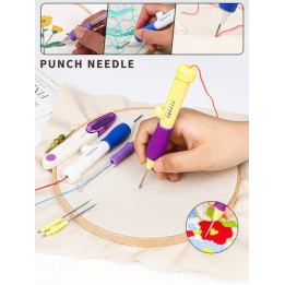 Kit punch needle — aiguilles et accessoires