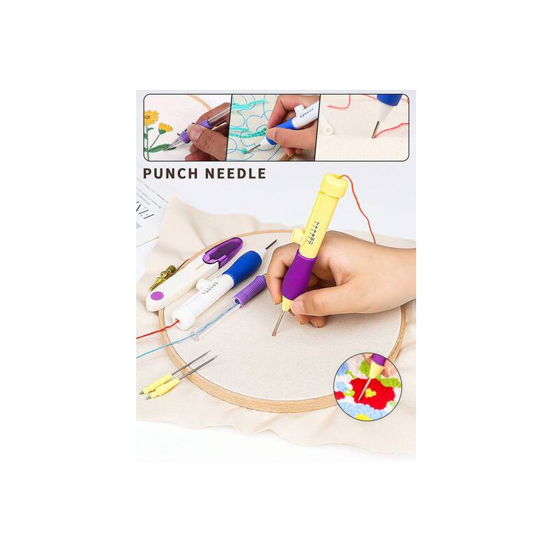 Kit punch needle — aiguilles et accessoires