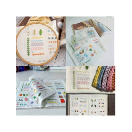 Coffret de livres de broderie