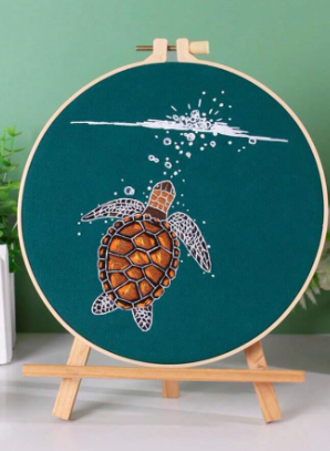 Kit broderie — Tortue marine
