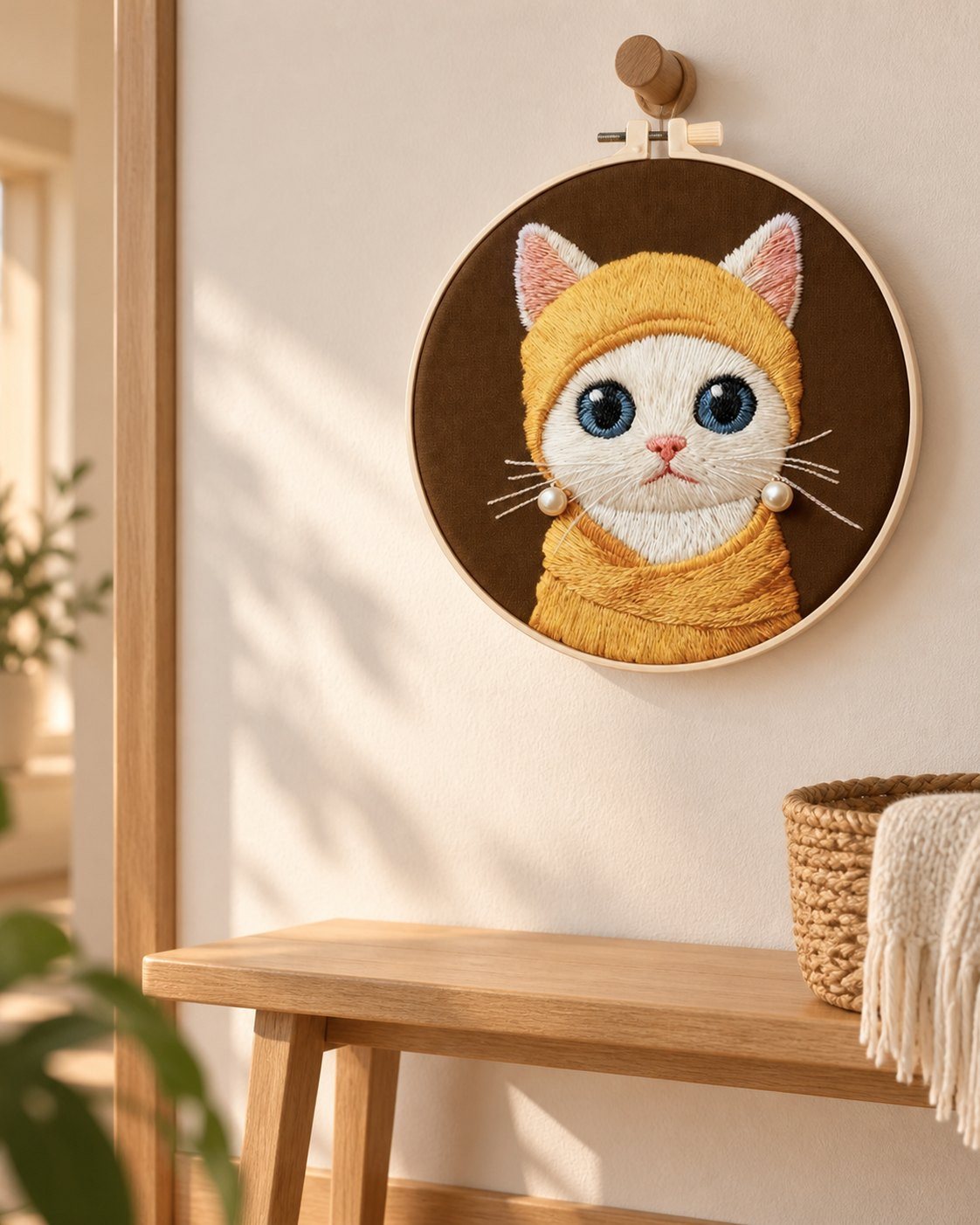 Kit broderie — Portrait de chat roux