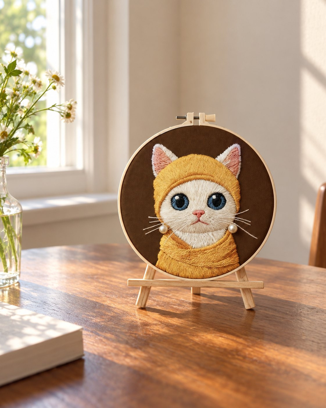 Kit broderie — Portrait de chat roux