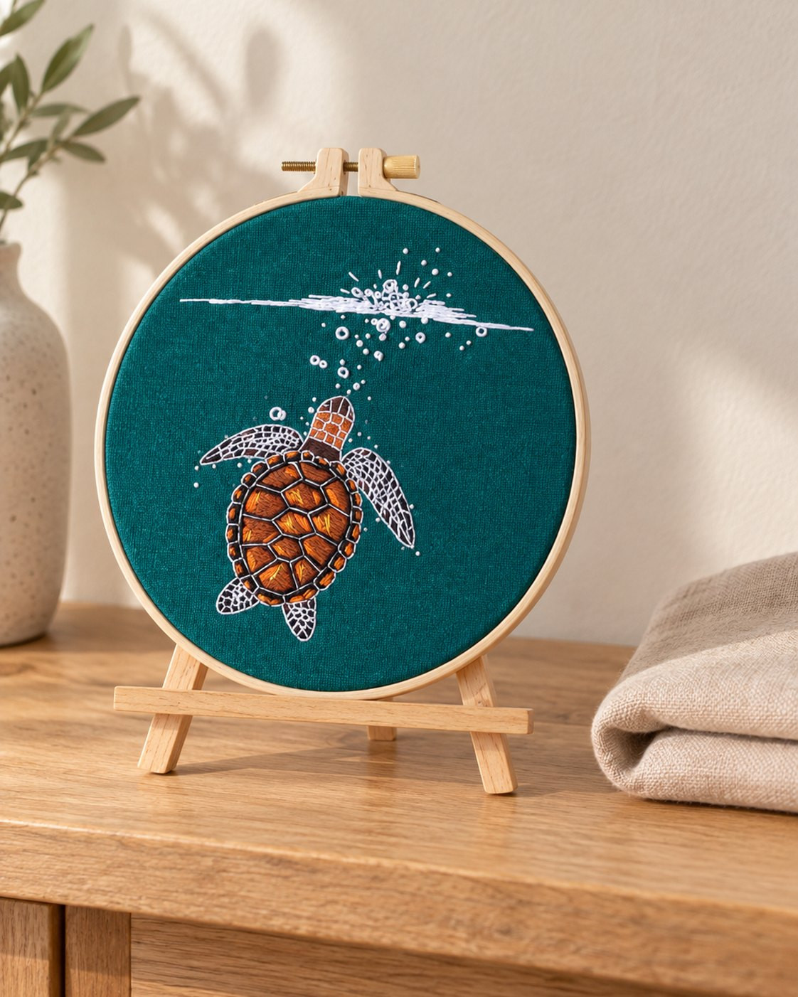 Kit broderie — Tortue marine | Coutureo