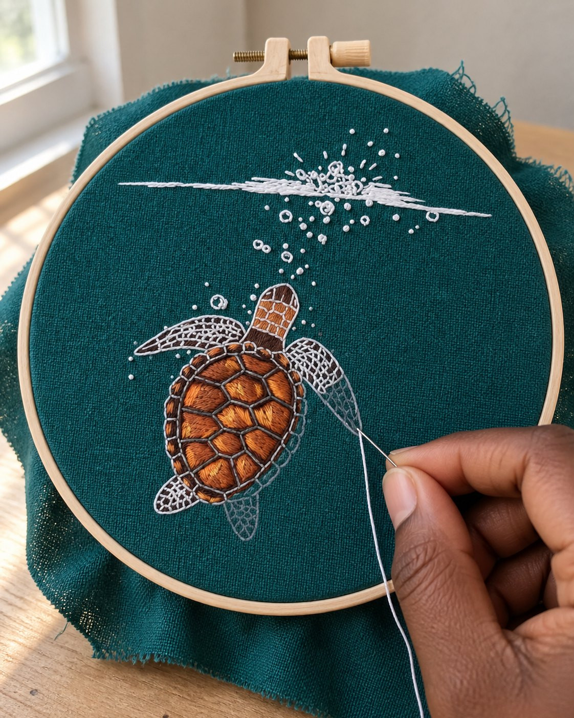Kit broderie — Tortue marine