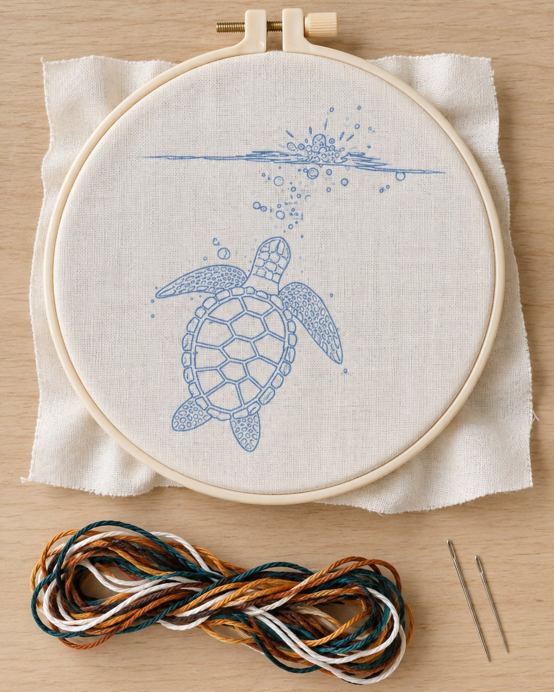 Kit broderie — Tortue marine
