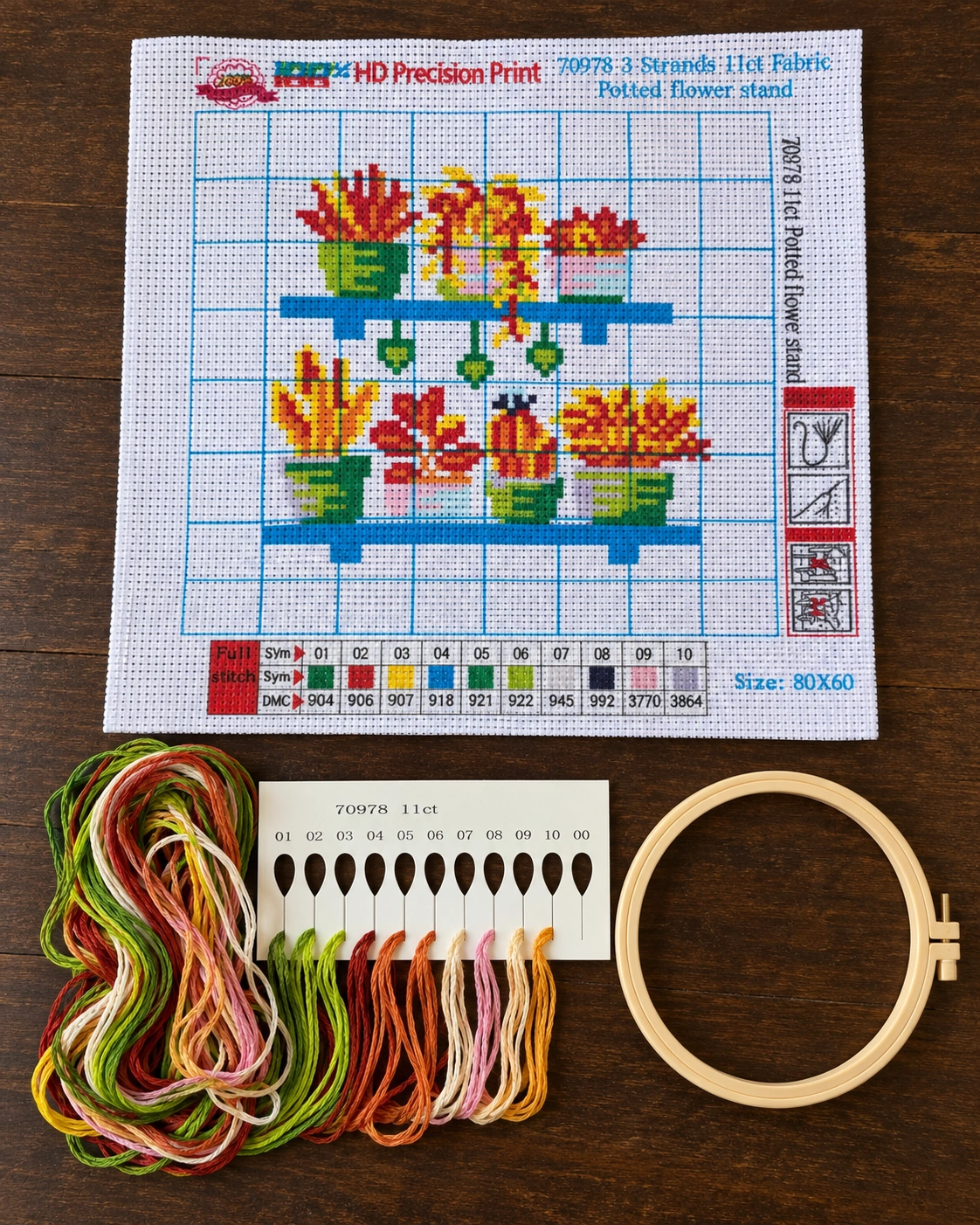 Kit point de croix — Plantes en pot