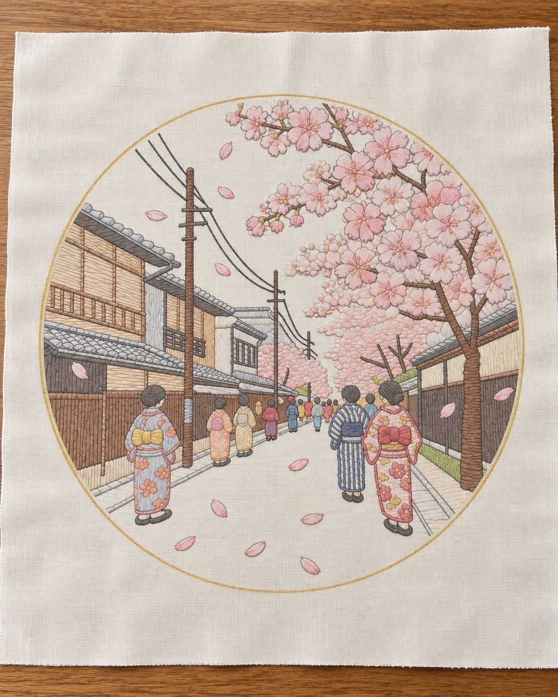 Kit broderie — Paysage urbain