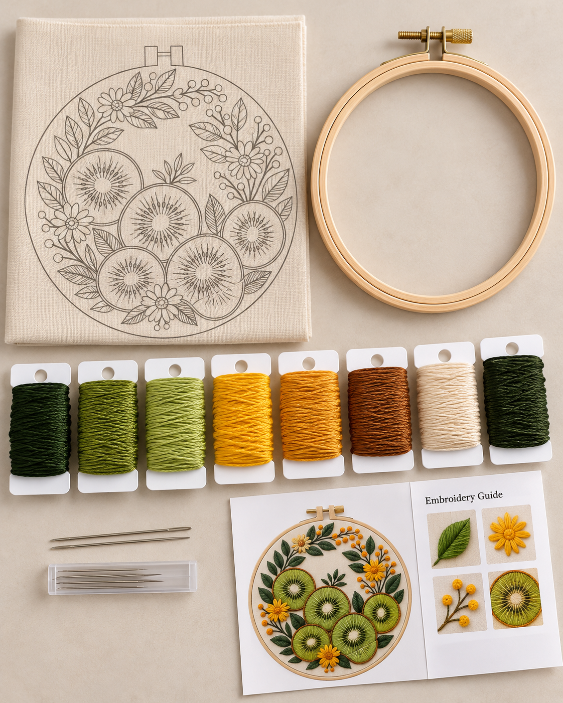 Kit broderie — Fruits colorés