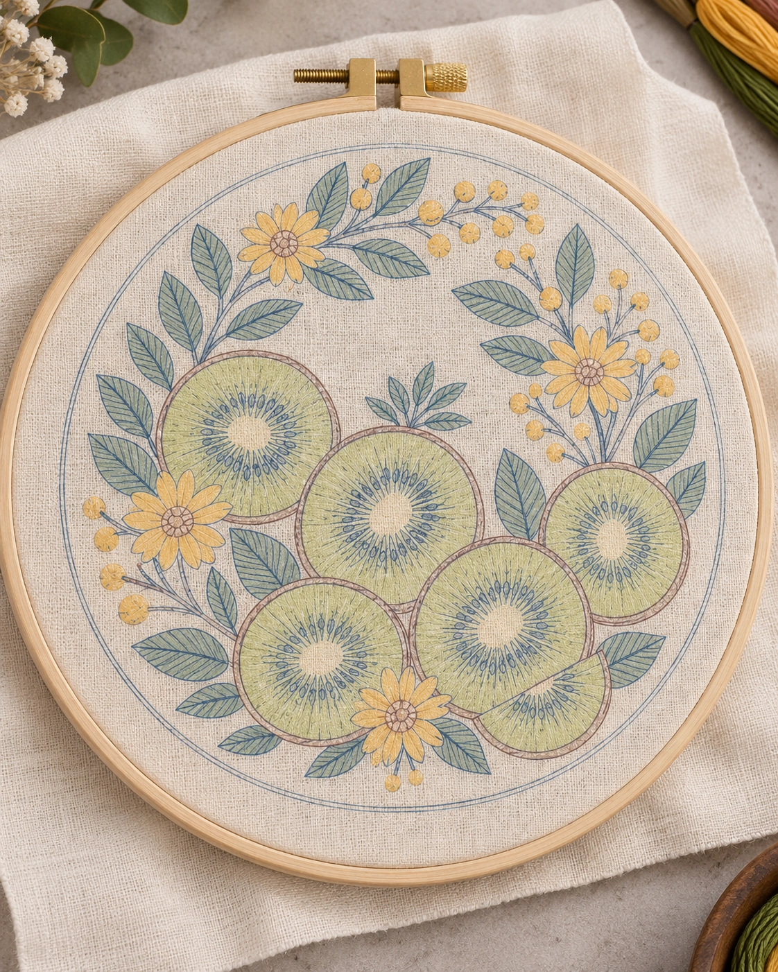 Kit broderie — Fruits colorés