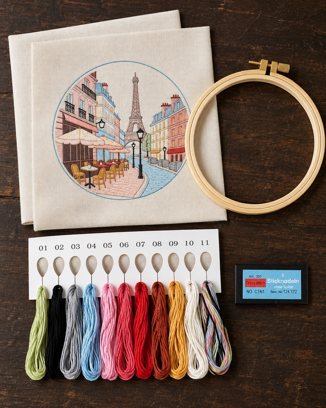 Kit broderie — Paris et la tour Eiffel