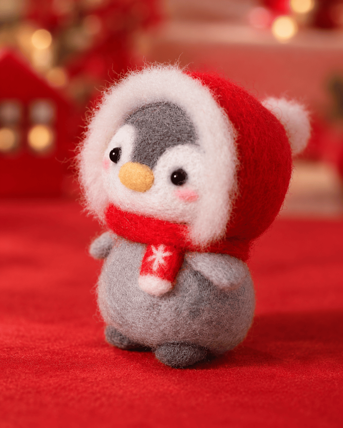 Kit feutrage à l’aiguille — Petit pingouin | Coutureo