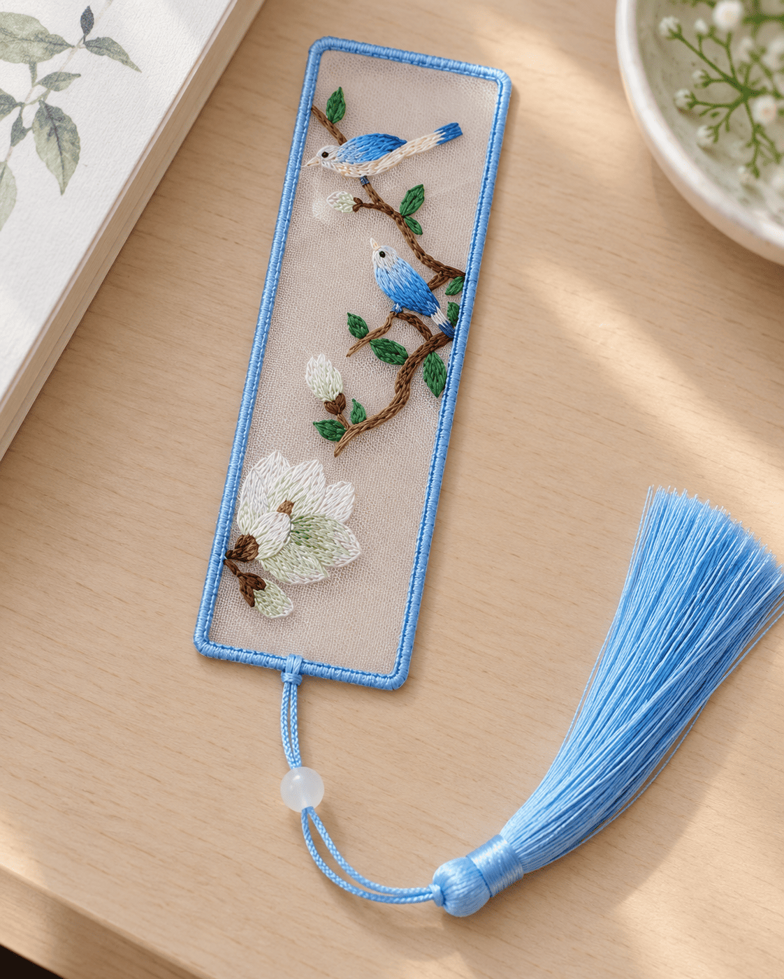 Kit marque-page brodé — Paysage | Coutureo