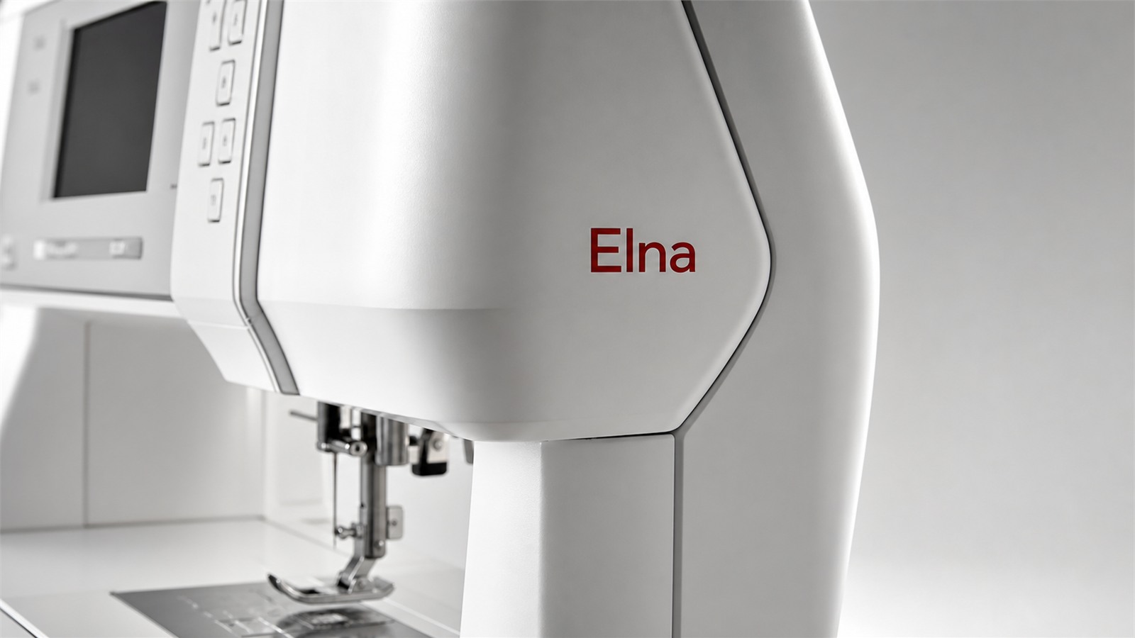 Logo Elna sur machine moderne