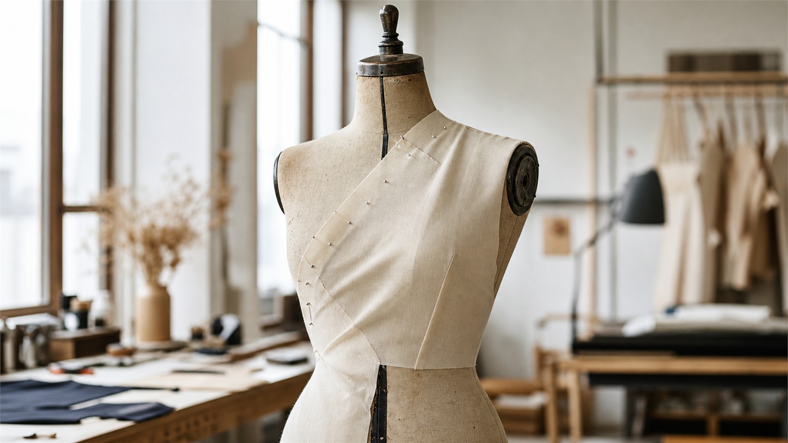 Mannequin de couture dans un atelier de couture