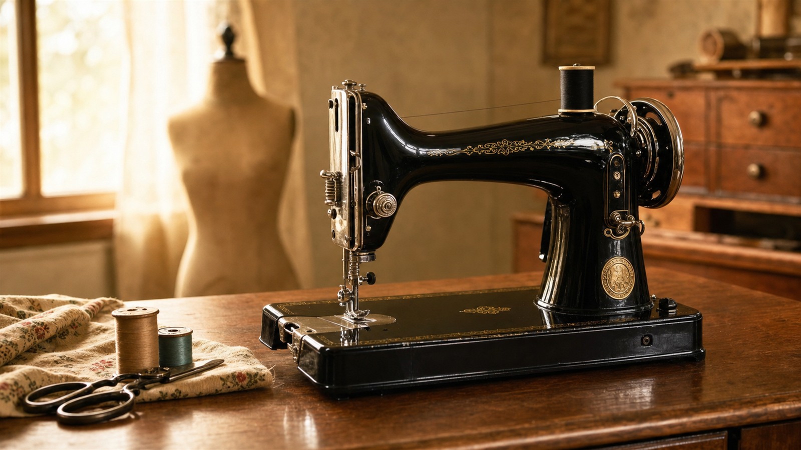 Machine à coudre Singer vintage des années 1950